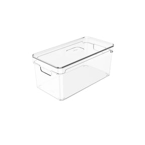 Organizador De Armários Com Tampa 5 Litros Clear 30 x 15 x 13cm